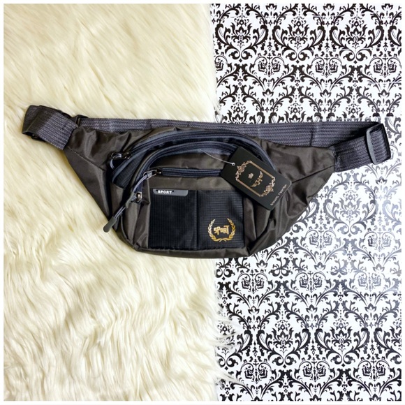Handbags - NWT : ‘sport’ label sporty casual adjustable multi-pocket fanny pack waist bag